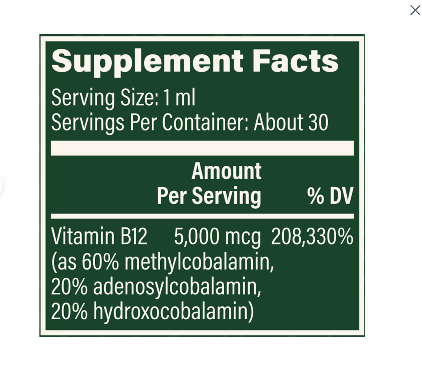 Liquid Vitamin B12-Sublingual - GSC BB