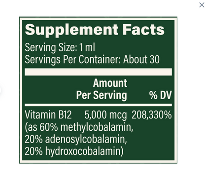 Liquid Vitamin B12-Sublingual - GSC BB